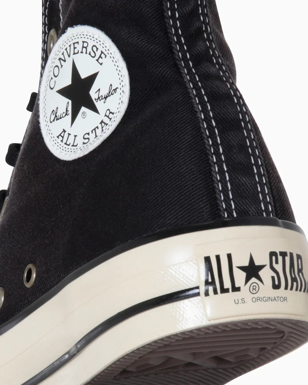 【2024年 11/22 発売】古着のワークウエアをモチーフにした CONVERSE ALL STAR US AGEDWORK HI “Black” (コンバース オールスター エイジドワーク “ブラック”)