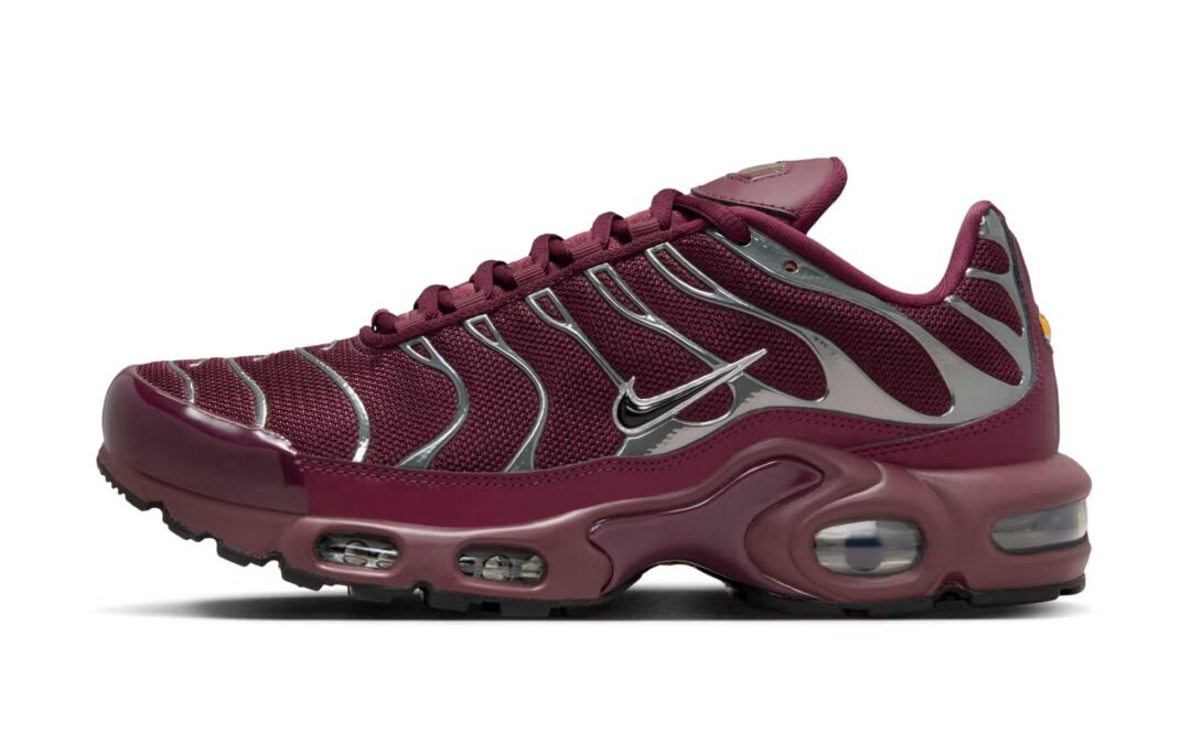 2024 NIKE AIR MAX PLUS Night Maroon Metallic Silver HJ9743 600 Fullress