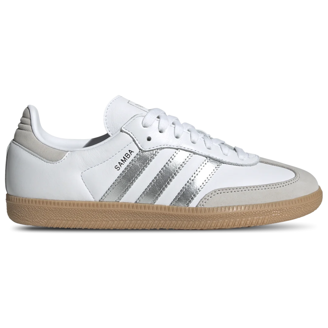 【2024年 発売】adidas Originals W SAMBA OG “White/Silver Metallic” (アディダス オリジナルス サンバ OG “ホワイト/シルバーメタリック”) [JI2725]