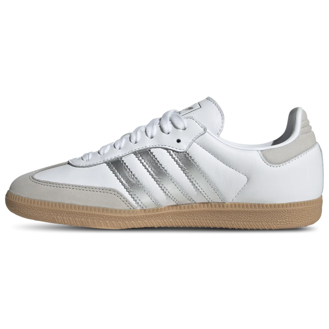 【2024年 発売】adidas Originals W SAMBA OG “White/Silver Metallic” (アディダス オリジナルス サンバ OG “ホワイト/シルバーメタリック”) [JI2725]