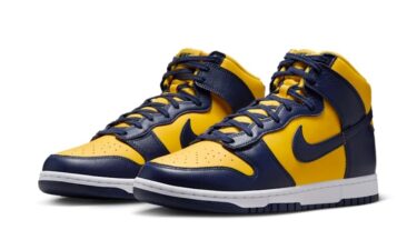 【2025年 復刻予定】NIKE DUNK HIGH “Michigan/Varsity Maize/Midnight Navy” (ナイキ ダンク ハイ “ミシガン/バーシティメイズ/ミッドナイトネイビー”) [HF3143-700]