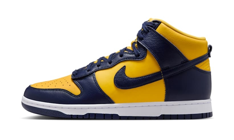 【2025年 復刻予定】NIKE DUNK HIGH “Michigan/Varsity Maize/Midnight Navy” (ナイキ ダンク ハイ “ミシガン/バーシティメイズ/ミッドナイトネイビー”) [HF3143-700]