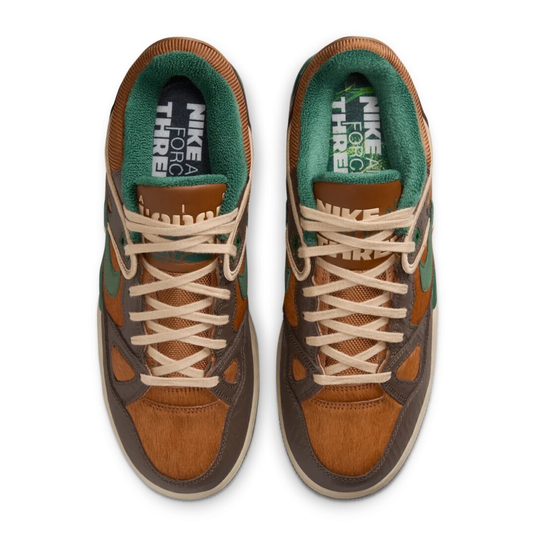 【2024年 12/19 発売】NIGO x NIKE AIR FORCE 3 LOW “Baroque Brown/Fir” (ニゴー ナイキ エア フォース 3 ロー) [HQ0260-201]