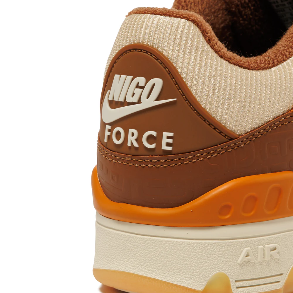 【2024年 12/19 発売】NIGO x NIKE AIR FORCE 3 LOW “Baroque Brown/Fir” (ニゴー ナイキ エア フォース 3 ロー) [HQ0260-201]