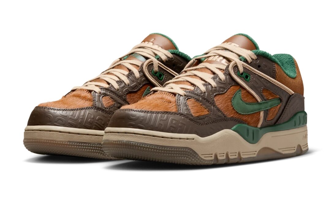 【2024年 12/19 発売】NIGO x NIKE AIR FORCE 3 LOW “Baroque Brown/Fir” (ニゴー ナイキ エア フォース 3 ロー) [HQ0260-201]