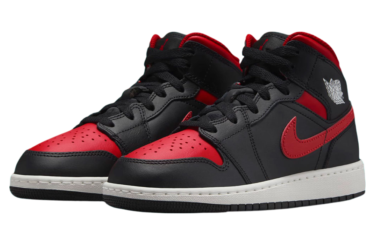 【2025年 発売予定】NIKE AIR JORDAN 1 MID "Bred/Black/Red" (ナイキ エア ジョーダン 1 ミッド "ブレッド/ブラック/レッド") [DQ8426-067]