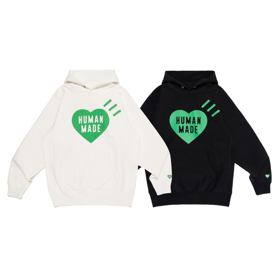 【店舗別カラー】HUMAN MADE “HEART HEAVYWEIGHT HOODIE”が11/30 発売 (ヒューマンメイド 2024 FW)