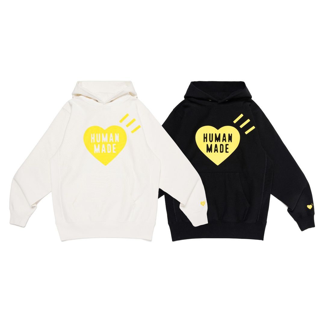 【店舗別カラー】HUMAN MADE “HEART HEAVYWEIGHT HOODIE”が11/30 発売 (ヒューマンメイド 2024 FW)