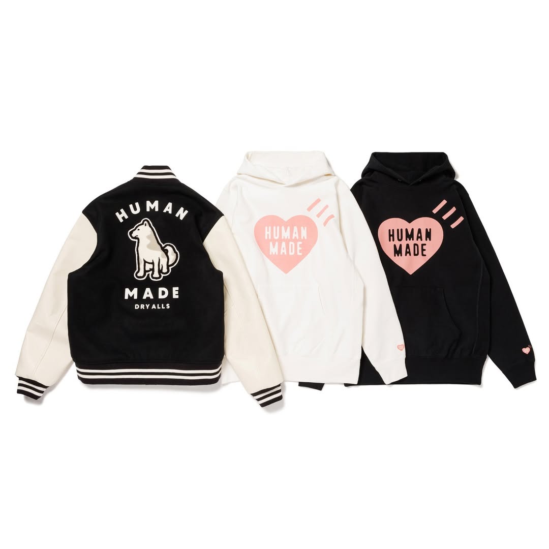 【店舗別カラー】HUMAN MADE “HEART HEAVYWEIGHT HOODIE”が11/30 発売 (ヒューマンメイド 2024 FW)