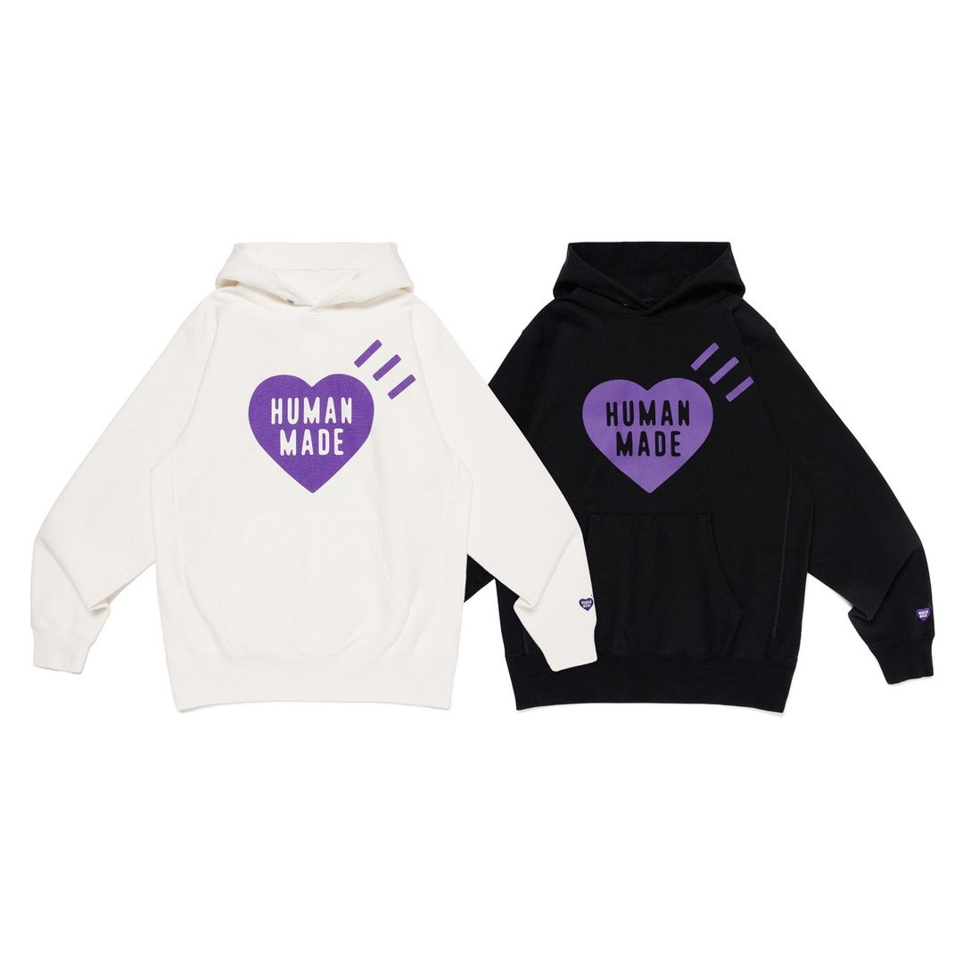 【店舗別カラー】HUMAN MADE “HEART HEAVYWEIGHT HOODIE”が11/30 発売 (ヒューマンメイド 2024 FW)