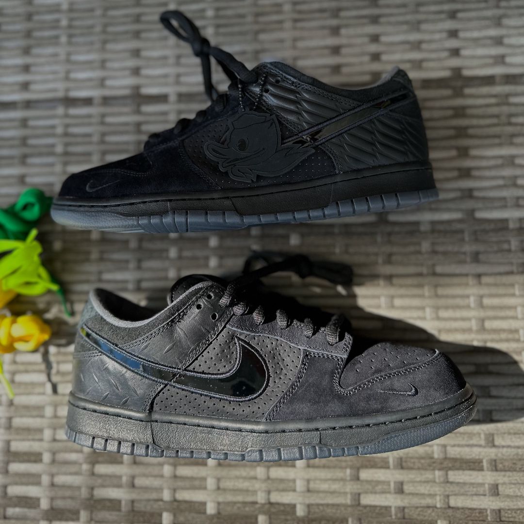 【2024年末 発売予定】Division Street x NIKE DUNK LOW LUX “Oregon Black” (ディヴィジョン・ストリート ナイキ ダンク ロー “オレゴンブラック”) [HV1470-001]