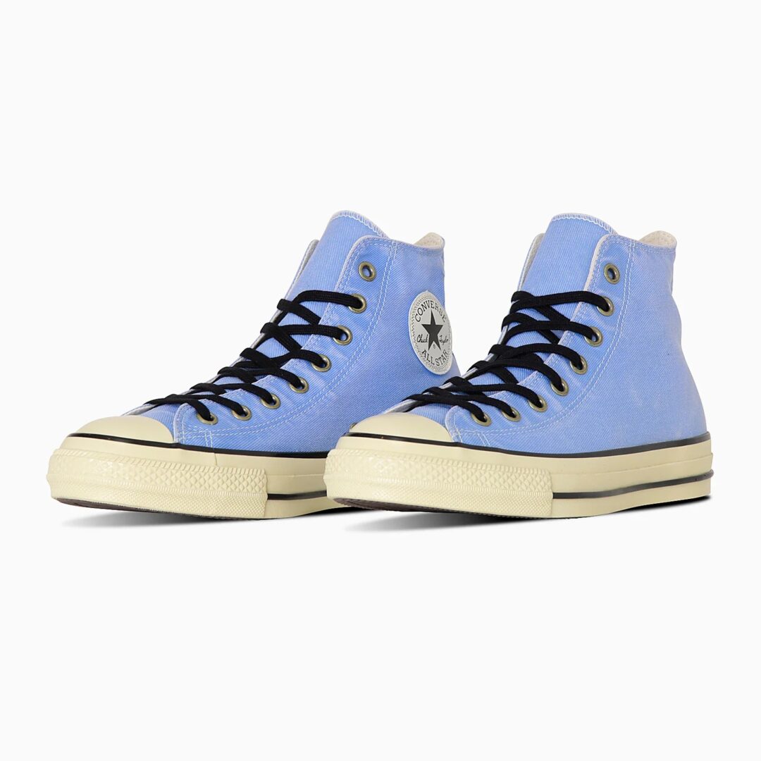 【2024年 11/22 発売】古着のワークウエアをモチーフにした CONVERSE ALL STAR US AGEDWORK HI “Light Blue” (コンバース オールスター エイジドワーク “ライトブルー”)