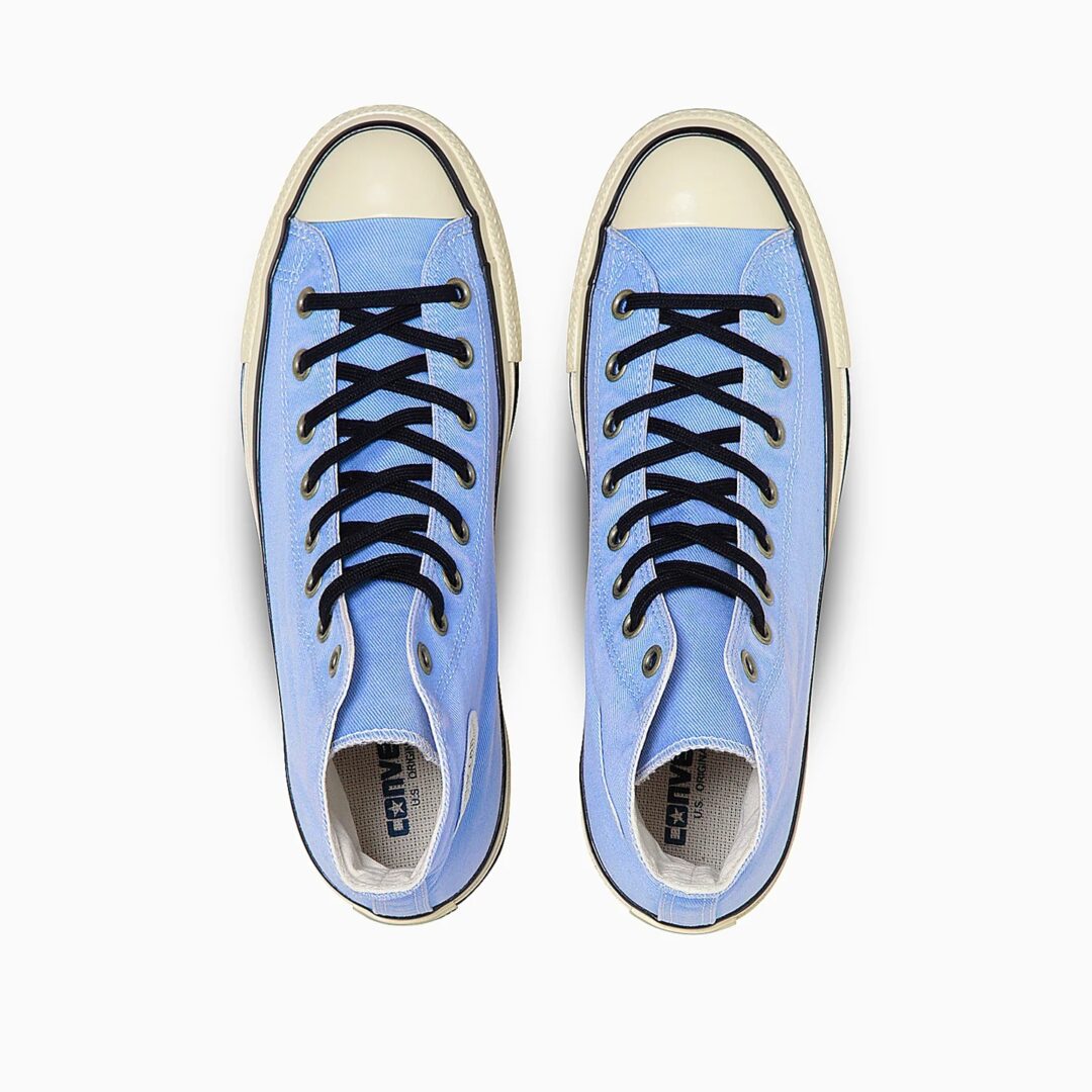 【2024年 11/22 発売】古着のワークウエアをモチーフにした CONVERSE ALL STAR US AGEDWORK HI “Light Blue” (コンバース オールスター エイジドワーク “ライトブルー”)