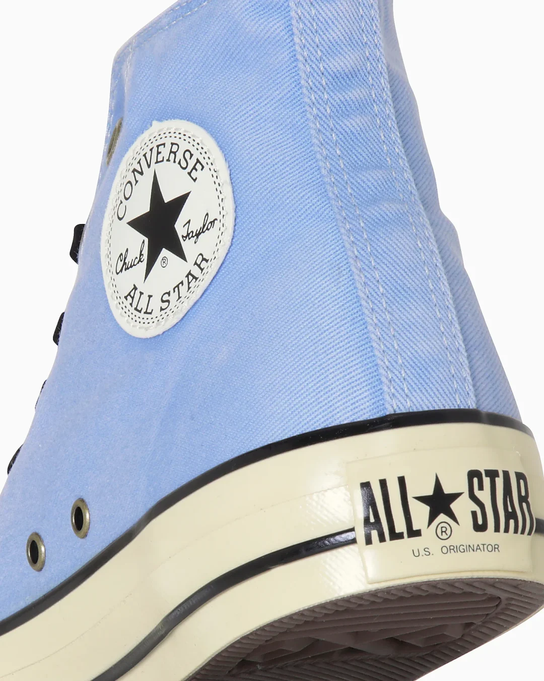 【2024年 11/22 発売】古着のワークウエアをモチーフにした CONVERSE ALL STAR US AGEDWORK HI “Light Blue” (コンバース オールスター エイジドワーク “ライトブルー”)