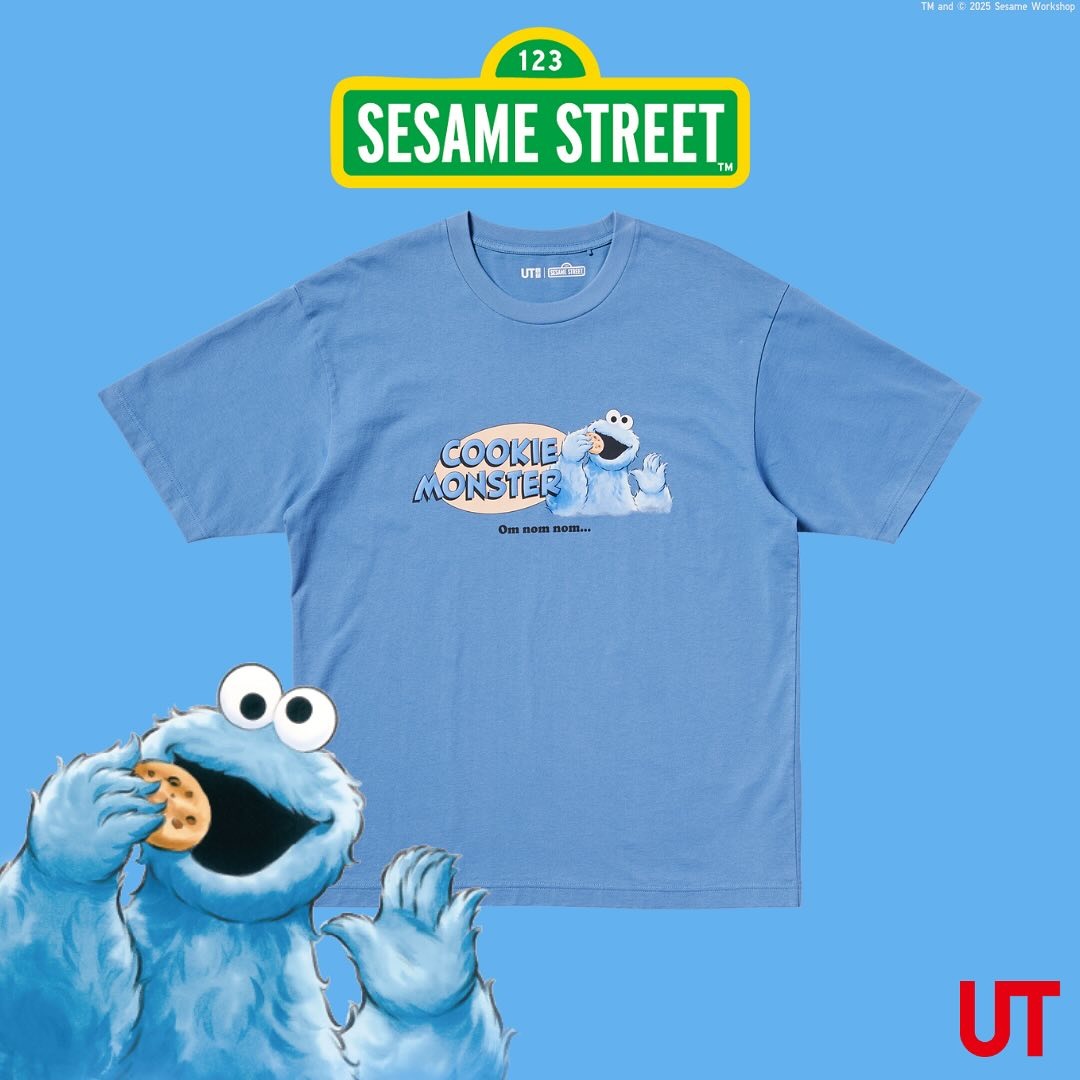 セサミストリート × ユニクロ UTで2025年 1月中旬 発売 (SESAME STREET UNIQLO)