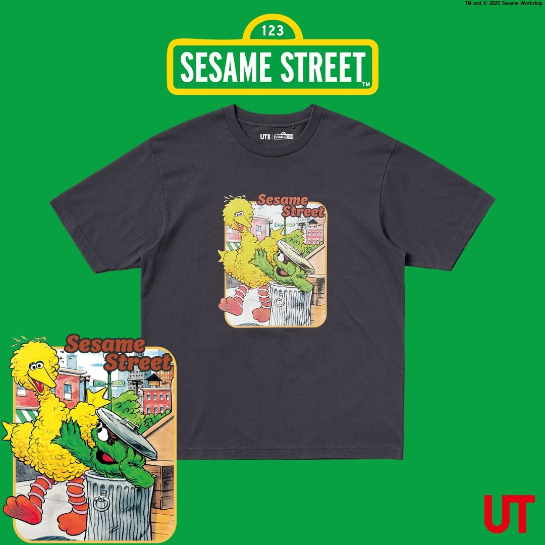 セサミストリート × ユニクロ UTで2025年 1月中旬 発売 (SESAME STREET UNIQLO)