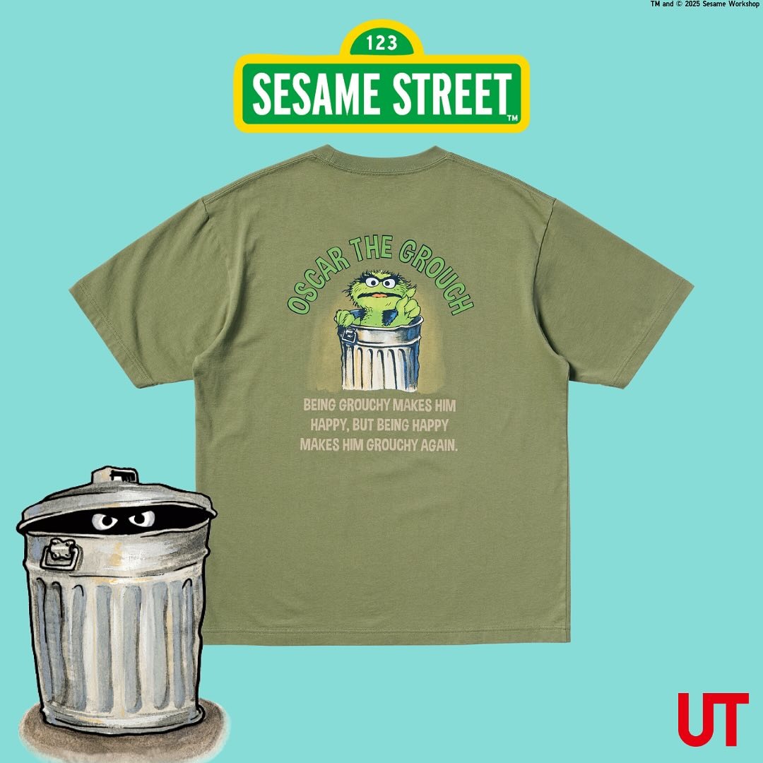 セサミストリート × ユニクロ UTで2025年 1月中旬 発売 (SESAME STREET UNIQLO)