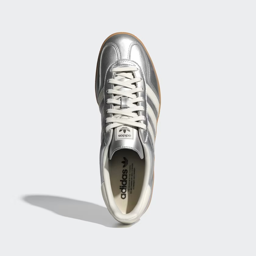 【2024年 発売】adidas Originals GAZELLE INDOOR “Silver Metallic/Core White” (アディダス オリジナルス ガゼル インドア “シルバ－メタリック/ホワイト”) [JR1206]