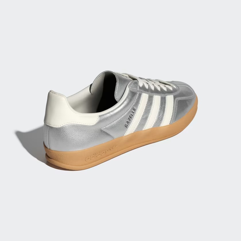 【2024年 発売】adidas Originals GAZELLE INDOOR “Silver Metallic/Core White” (アディダス オリジナルス ガゼル インドア “シルバ－メタリック/ホワイト”) [JR1206]