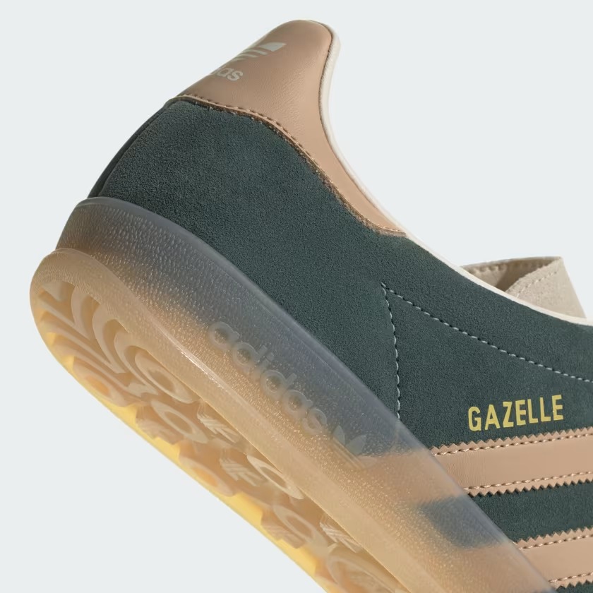 【2024年 発売】adidas Originals GAZELLE INDOOR “Shadow Green/Warm Sandstone” (アディダス オリジナルス ガゼル インドア “シャドウグリーン/ウォームサンドストーン”) [JH5402]