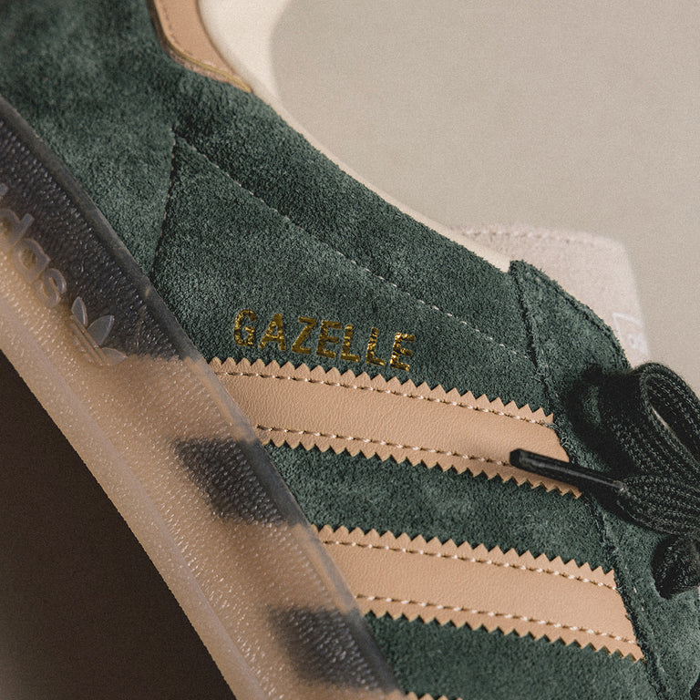 【2024年 発売】adidas Originals GAZELLE INDOOR “Shadow Green/Warm Sandstone” (アディダス オリジナルス ガゼル インドア “シャドウグリーン/ウォームサンドストーン”) [JH5402]