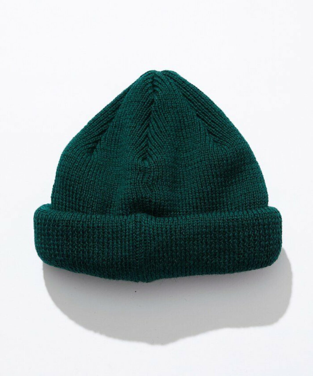 ブリティッシュ/アメリカンウールの糸をブレンドしたCAHLUMN “Wool Rib Beanie” (カウラム “ウール リブ ビーニー”)