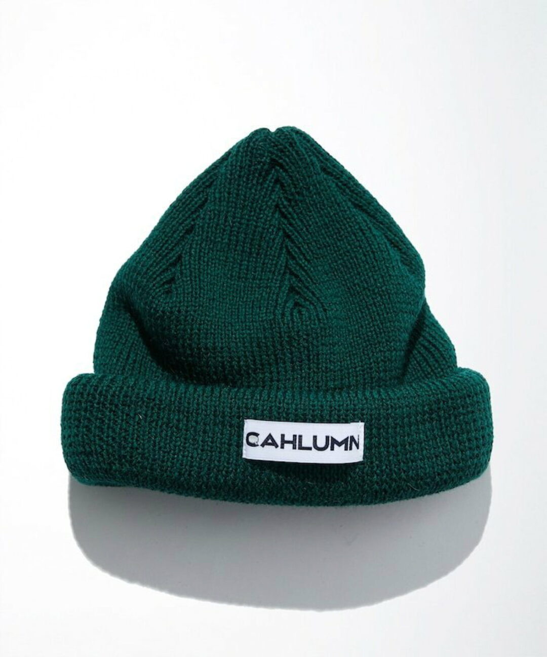 ブリティッシュ/アメリカンウールの糸をブレンドしたCAHLUMN “Wool Rib Beanie” (カウラム “ウール リブ ビーニー”)