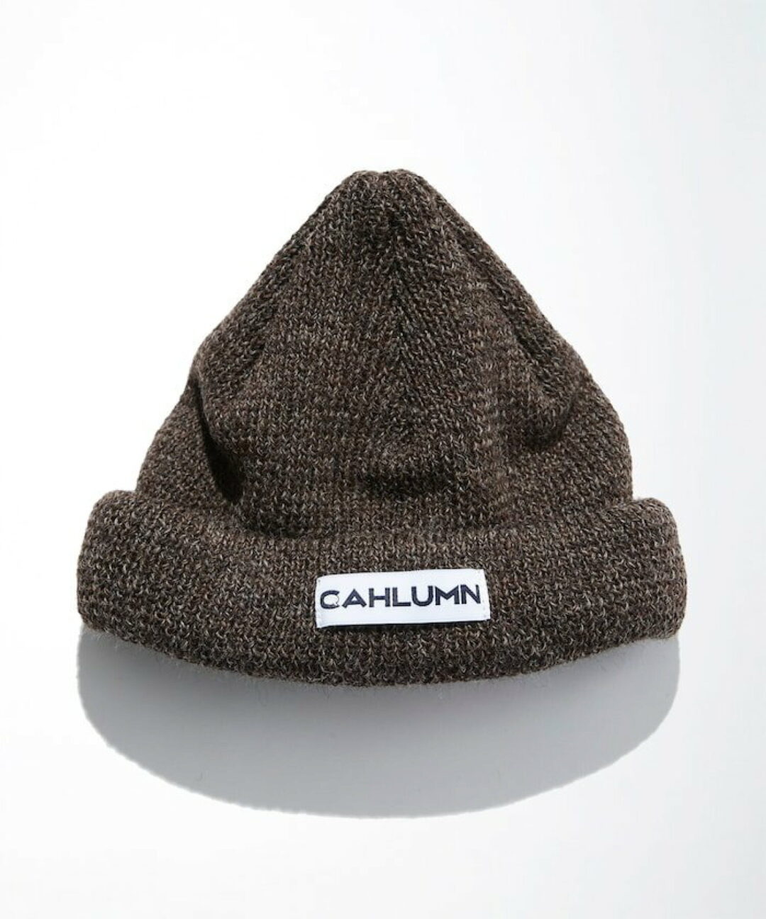 ブリティッシュ/アメリカンウールの糸をブレンドしたCAHLUMN “Wool Rib Beanie” (カウラム “ウール リブ ビーニー”)