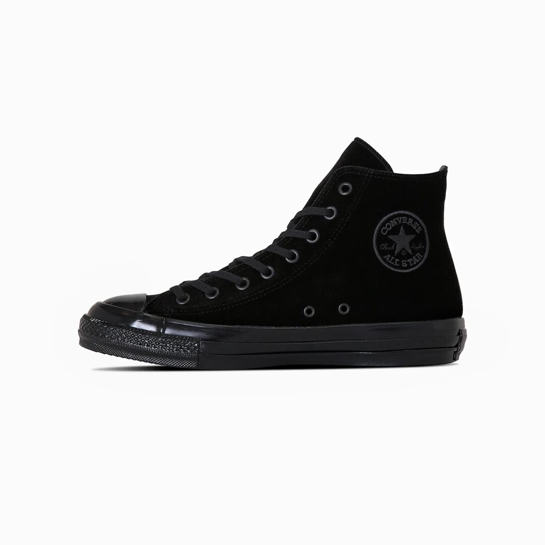 【2024年 11/22 発売】アッパーにベルベットを採用した CONVERSE ALL STAR US VELVET HI “Black Monochrome” (コンバース オールスター ベルベット) [31313321]