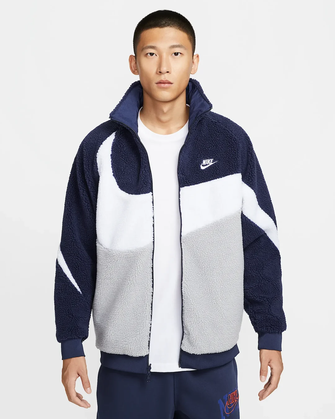 【2024年】ナイキ スポーツウェア スウッシュ フルジップ リバーシブル ボア ジャケット (NIKE NSW SWOOSH FULL ZIP REVERSIBLE BOA JACKET) [BQ6546-259/BQ6546-411]