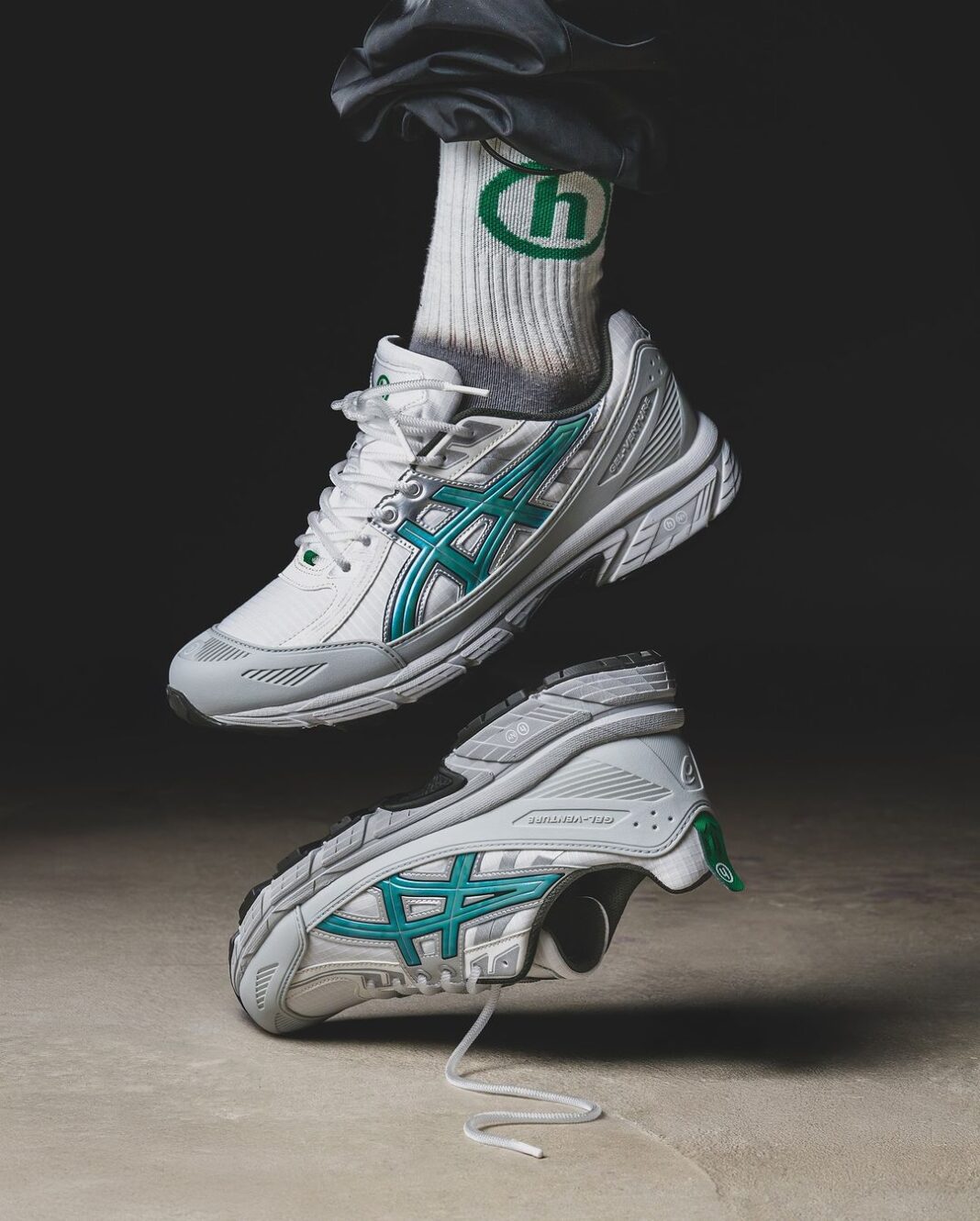 【2024年 11/16 発売】HIDDEN NY x ASICS GEL-VENTURE 6 SHIELD “White/Wasabi” (ヒドゥンニューヨーク アシックス ゲルベンチャー シールド) [1203A778]