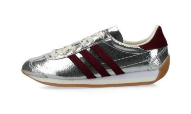 【2024年 11/30 発売】adidas Originals W COUNTRY OG “Silver Metallic/Maroon” (アディダス オリジナルス カントリー OG “シルバーメタリック/マルーン”) [JQ5111]