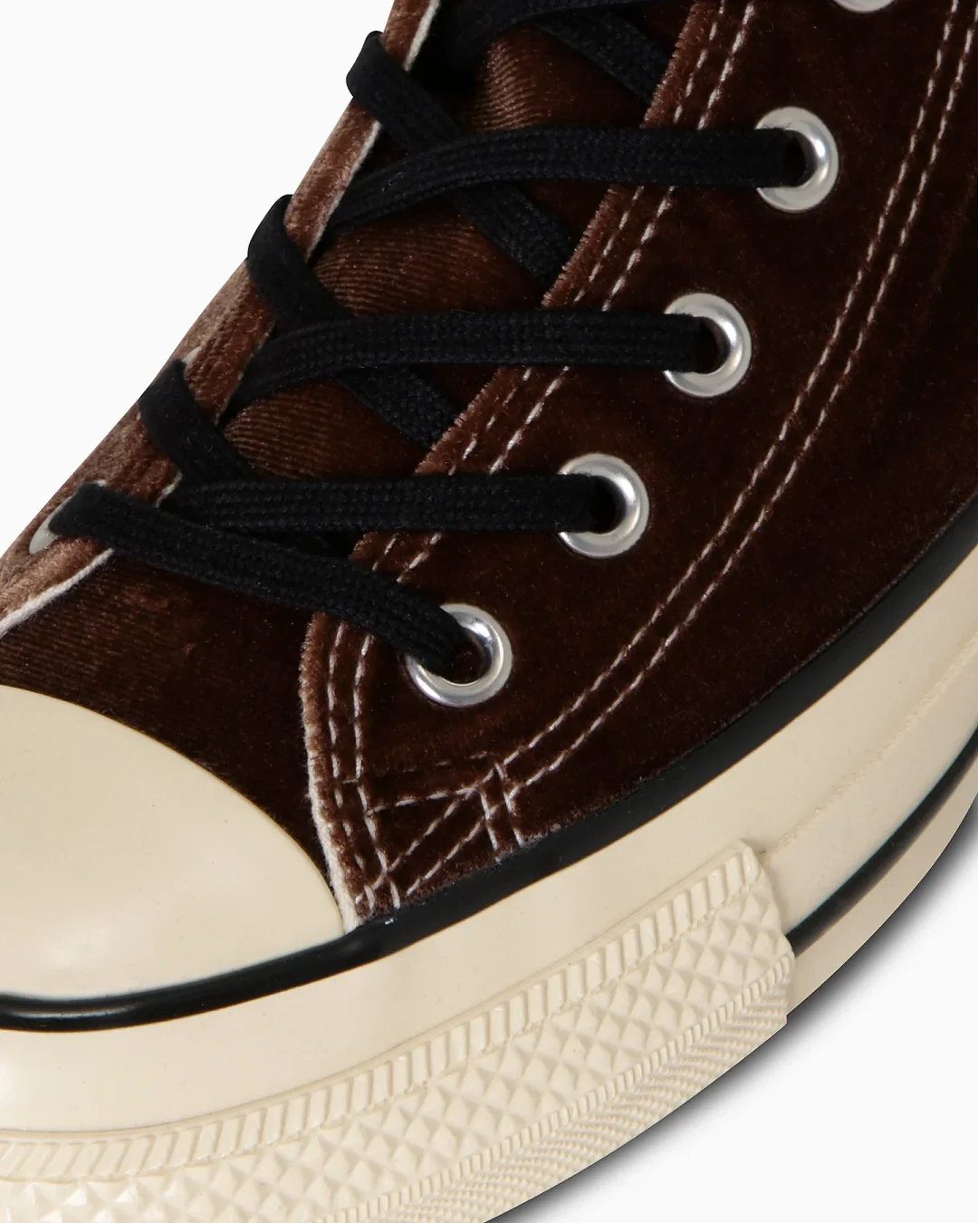 【2024年 11/22 発売】アッパーにベルベットを採用した CONVERSE ALL STAR US VELVET HI “Brown” (コンバース オールスター ベルベット) [31313320]