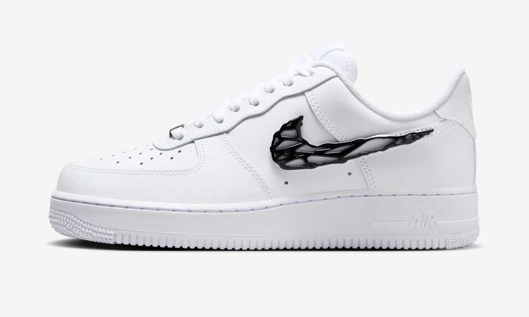 【2025年 発売予定】NIKE AIR FORCE 1 LOW “Liquid Metal Swoosh/White” (ナイキ エア フォース 1 ロー “リキッドメタルスウッシュ/ホワイト”) [IF1686-101]