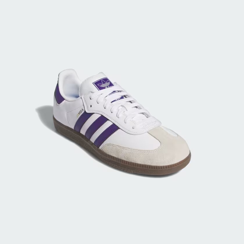 【国内ムラサキスポーツ限定カラー】adidas skateboarding SAMBA ADV “Cloud White/College Purple” (アディダス スケートボーディング サンバ) [IE6613]