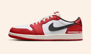 【2025年 秋 発売予定】NIKE AIR JORDAN 1 RETRO LOW OG “Black/Muslin/Varsity Red” (ナイキ エア ジョーダン 1 レトロ ロー OG “ブラック/ムスリン/バーシティレッド″) [IB8958-001]