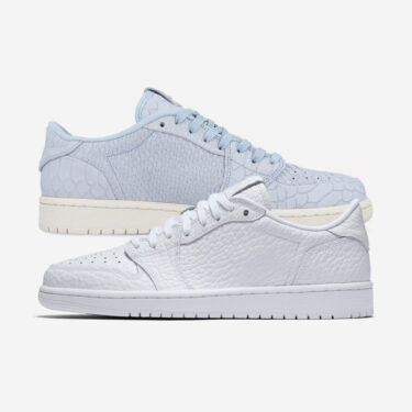 【2025年 秋 発売予定】NIKE AIR JORDAN 1 RETRO LOW NS "Swooshless" White/Ice Blue (ナイキ エア ジョーダン 1 ロー "スウッシュレス") [872782-100/848775-441]