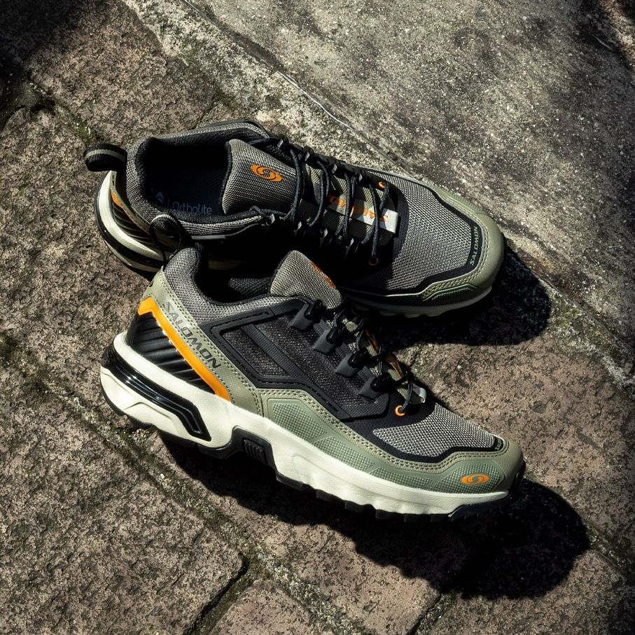 【2024年 11/9 発売】国内 atmos 限定！SALOMON ACS + FT “Deep Lichen Green/Almond Milk” (サロモン) [L47598000/L47597800]