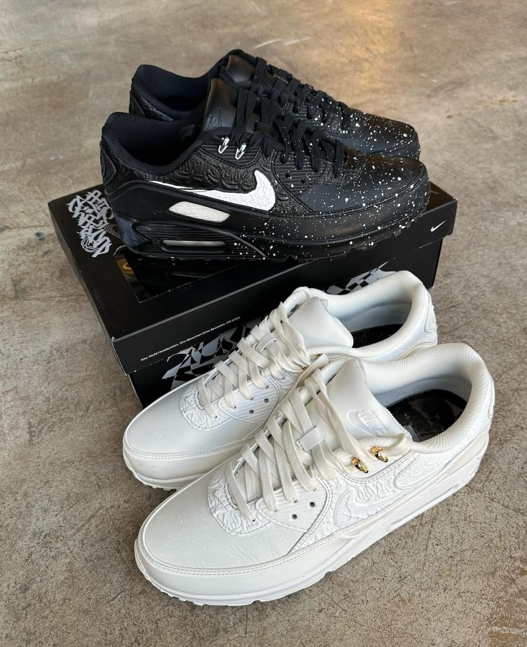 【2025年 3/1 & 4/4 発売予定】Olaolu Slawn × NIKE AIR MAX 90 “Black/Sail” (オラオル・スローン ナイキ エア マックス 90 “ブラック/セイル”) [FD6492-001/FD6492-100]