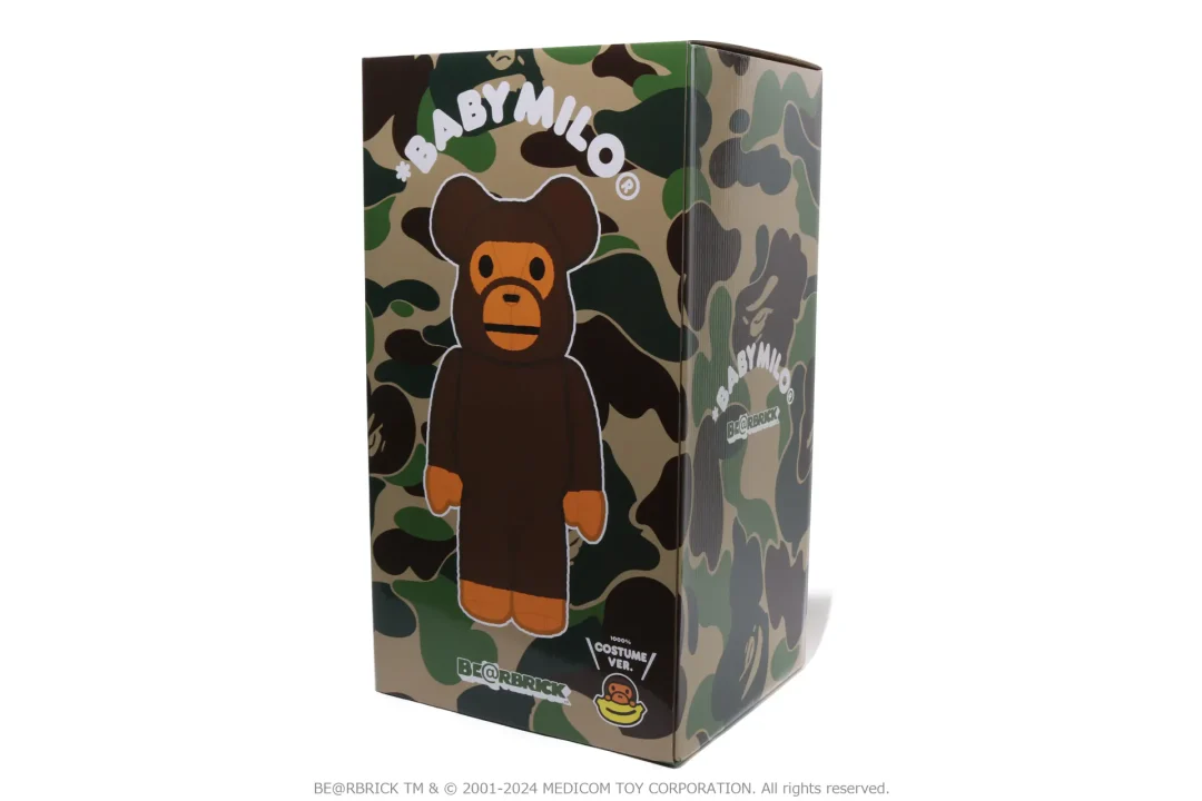 A BATHING APE × BE@RBRICK BABY MILO COSTUME VER 400% & 1000%が2024年 12/14 発売 (ア ベイシング エイプ ベアブリック ベビーマイロ)