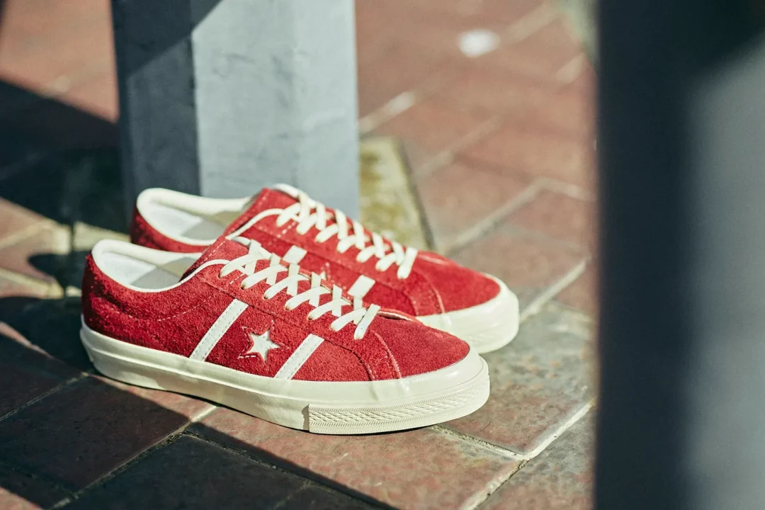 【2024年 12/20 発売】CONVERSE STAR&BARS SUEDE “Red” (コンバース スター＆バーズ US スエード) [35200840]