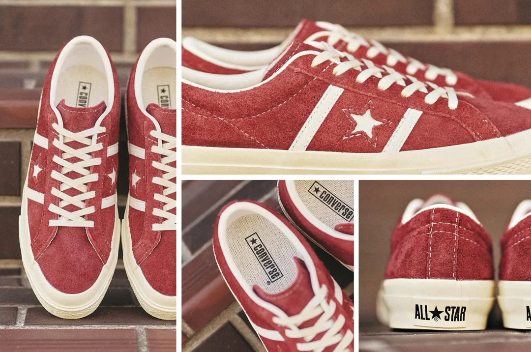 【2024年 12/20 発売】CONVERSE STAR&BARS SUEDE “Red” (コンバース スター＆バーズ US スエード) [35200840]