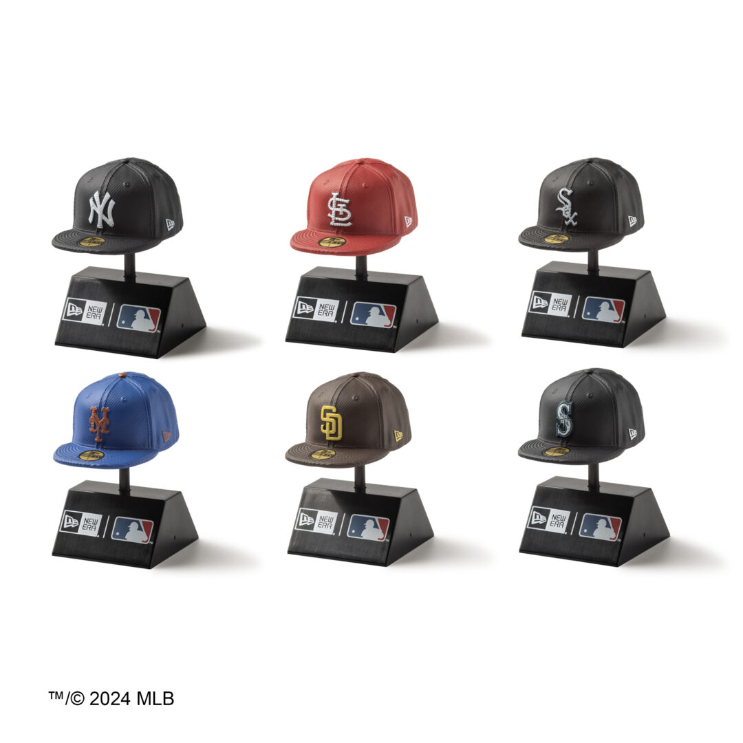 ガシャポン × New Era × MLBの人気6球団をフィーチャーした「59FIFTY MLB On-Field Cap Miniature Figure Collection 02」2024年 12月1週目から順次発売予定 (ニューエラ)