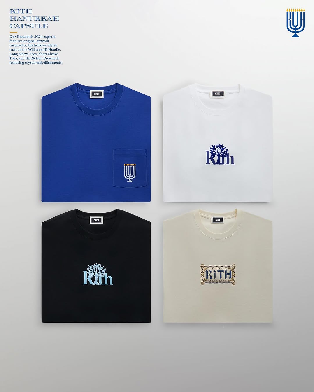 【2024年 12/20 発売】KITH “Hannukah 2024” Capsule (キス “ハヌカー”)