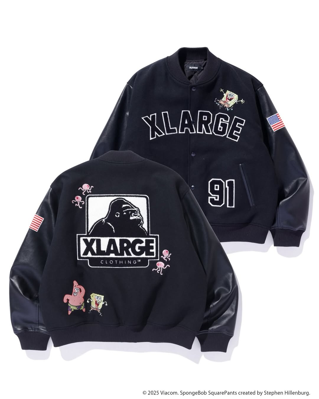 【2025年 初売り】XLARGE × スポンジ・ボブ コラボが2025年 1/1 発売 (エクストララージ SpongeBob)