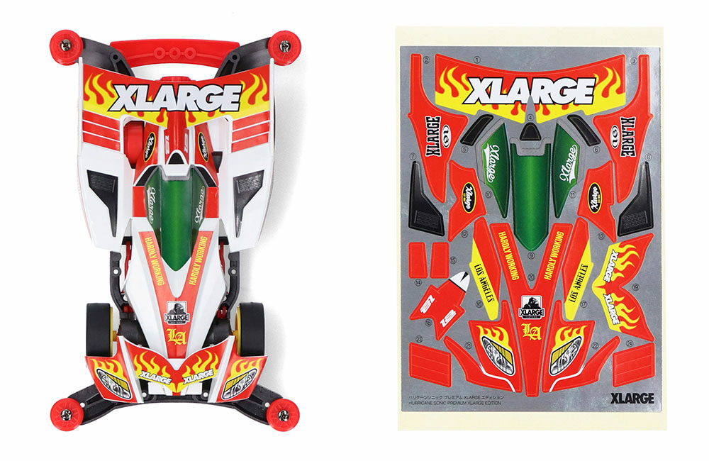 XLARGE × TAMIYA コラボ ミニ四駆「ハリケーンソニック」が2024年 12/28 発売 (エクストララージ タミヤ)