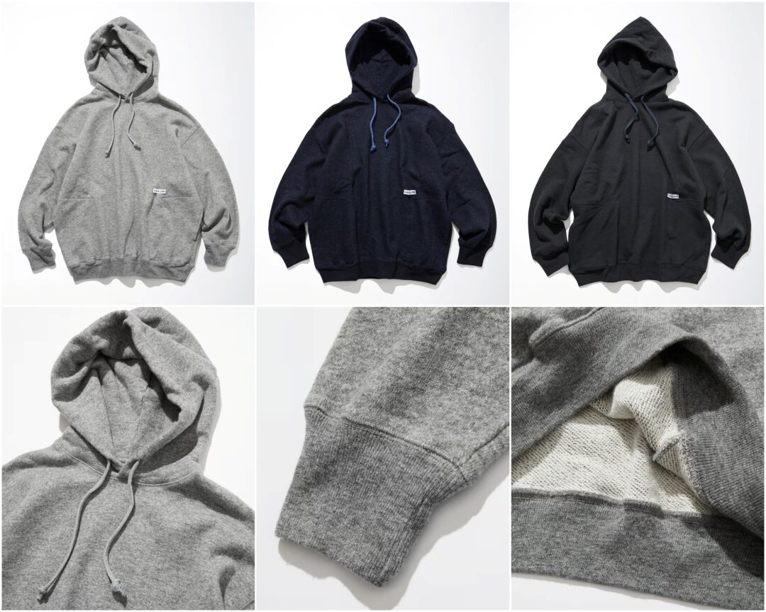 CAHLUMN Merino Wool＋Cotton Loop Back Sweat Hoodie (カウラム メリノウール コットン スウェット フーディ)