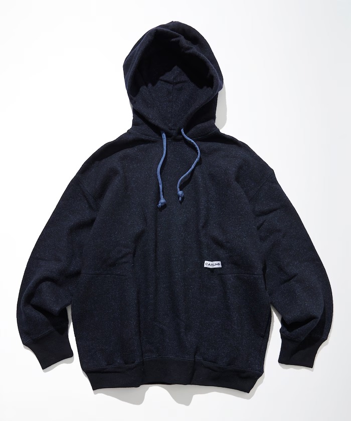 CAHLUMN Merino Wool＋Cotton Loop Back Sweat Hoodie (カウラム メリノウール コットン スウェット フーディ)