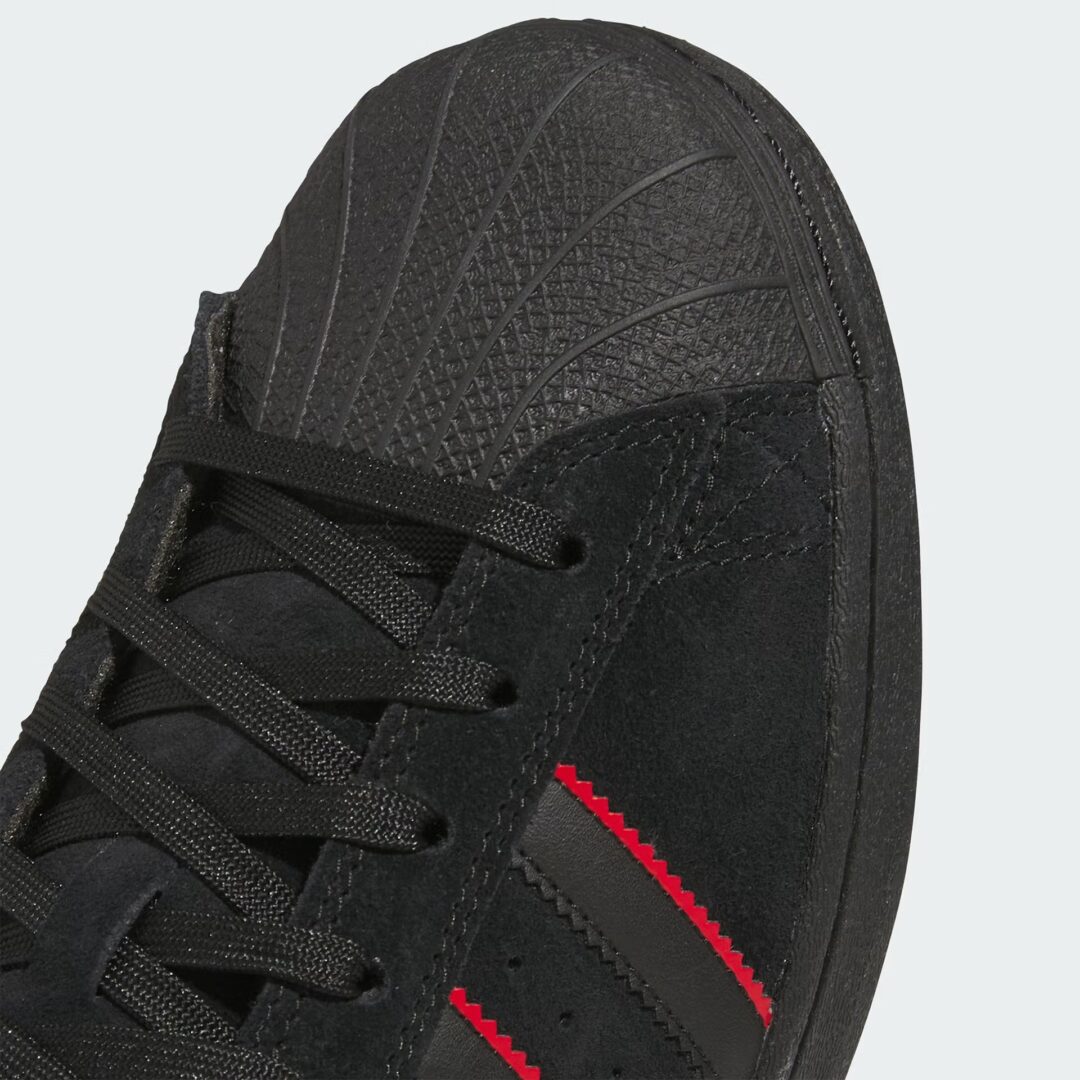 【2025年 春 発売予定】Felipe Gustavo × adidas Originals SUPERSTAR ADV “Core Black/Better Scarlet” (グスタボ・フェリペ アディダス オリジナルス スーパースター “ブラック/スカーレット”) [JR7831]