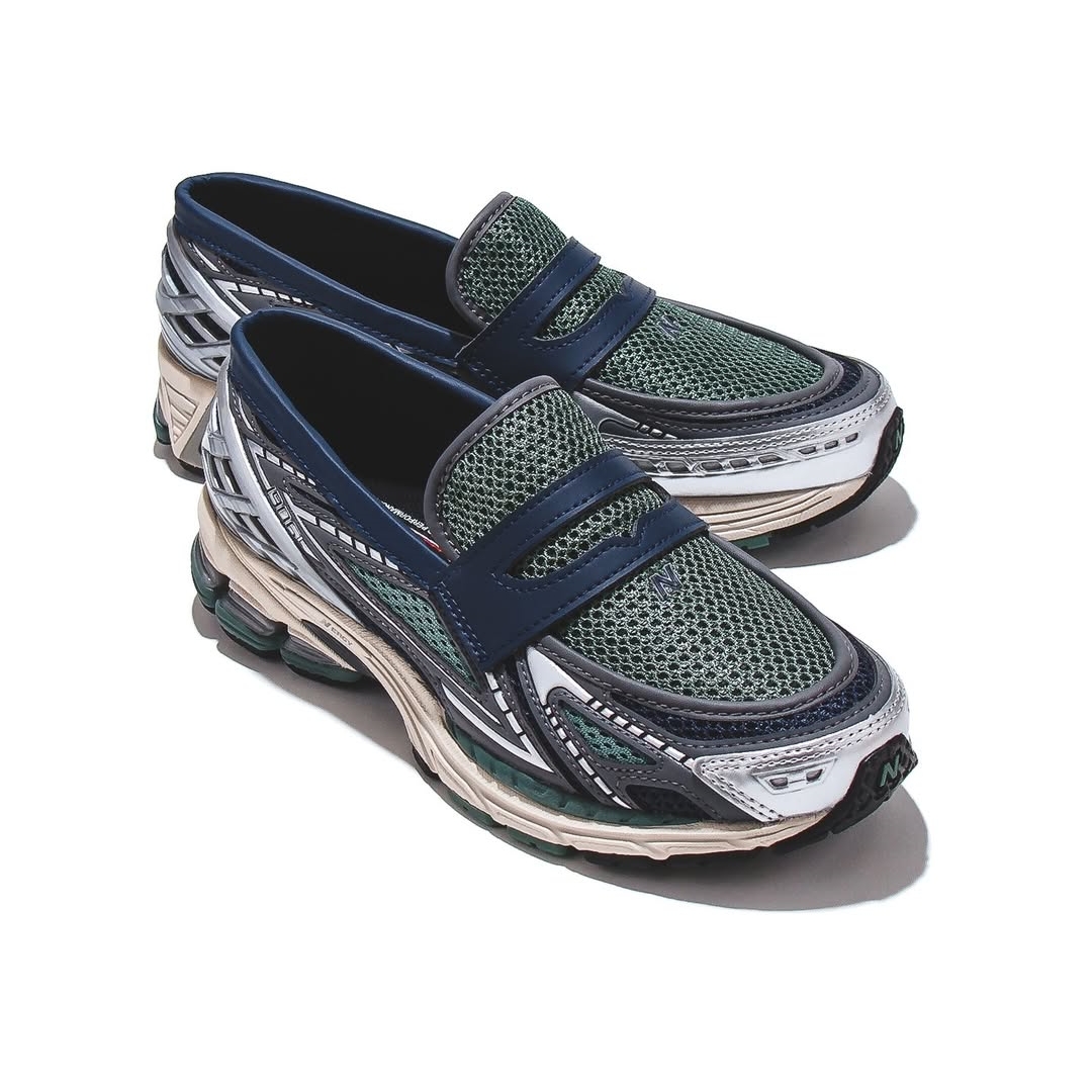 【2025年 1/15 発売予定】New Balance U1906 LOA Loafer “Silver Metallic/Navy/Dark Juniper” (ニューバランス ローファー) [U1906LOA]